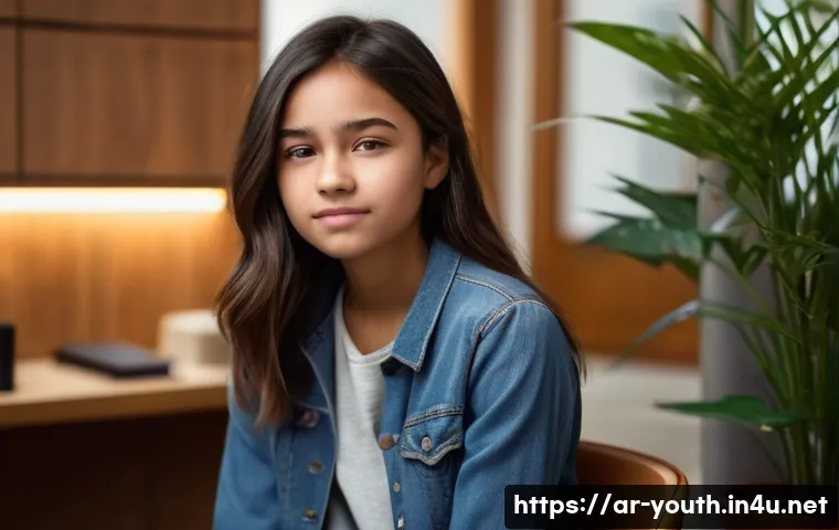 청소년상담사 상담 기법의 실제 사례 - **Prompt 1: A Moment of Connection and Trust**
    A realistic depiction of a teenage girl, approxim...