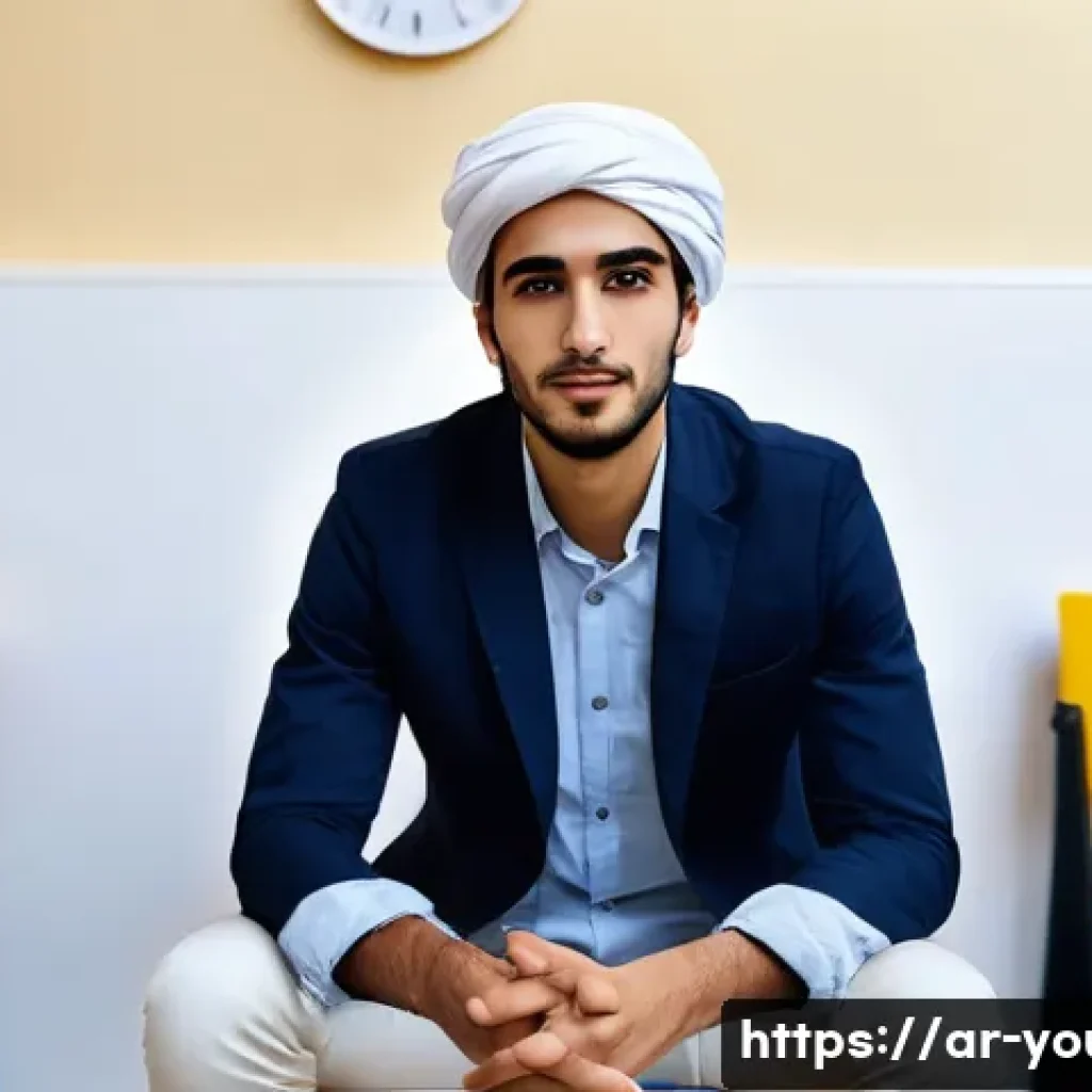 청소년상담사 직업 안정성 평가 - **Prompt:** A modern, brightly lit counseling office in a contemporary university setting in an Arab...