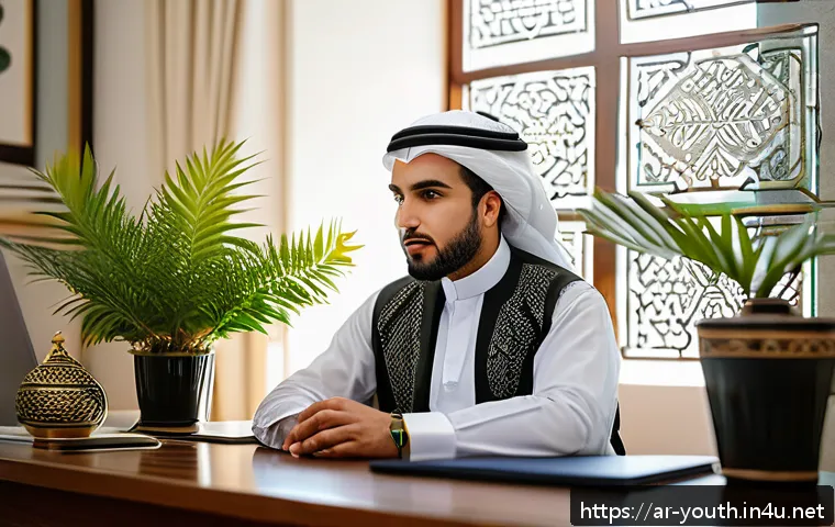 청소년상담사 실무 능력 향상 방법 - A professional Arabic-speaking counselor attentively practicing active listening during a consultati...