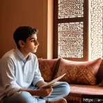 Home 20 청소년상담사 상담 효과 측정과 평가 방법 - A warm, culturally respectful therapy session in a cozy, private room decorated with Middle Eastern ...